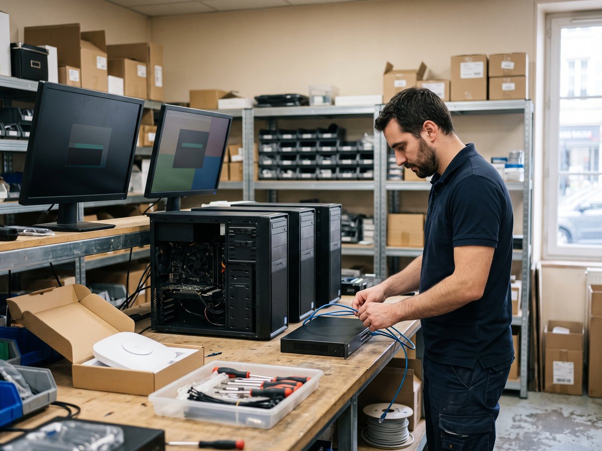 Parc informatique entreprise installé par DCB